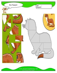 Kes Yapıştır Çalışma Sayfaları